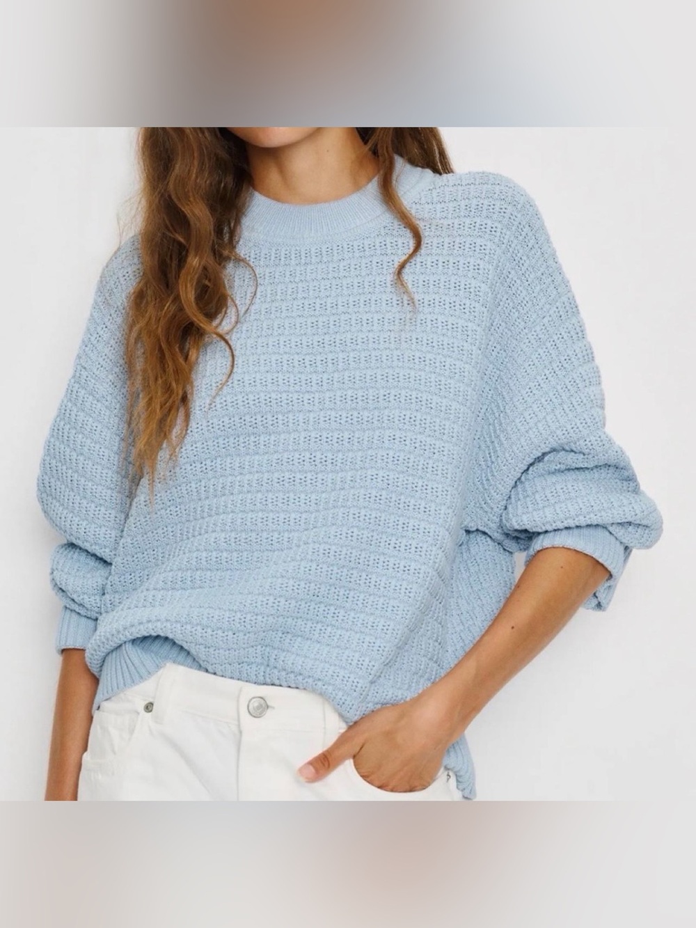 Reformation Coolie Waffle Knit Sweater